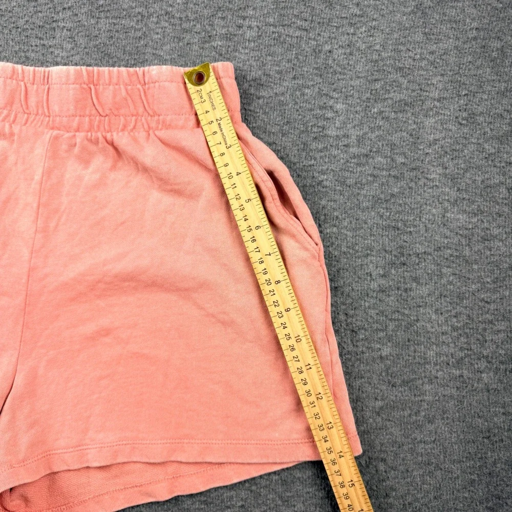 Zara Women's‎ M Medium Pink High Waisted Sweat Shorts